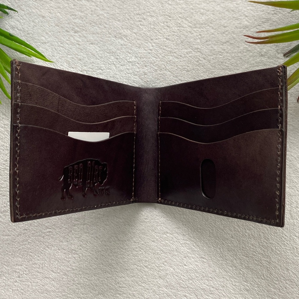 Red Dirt Hat Genuine Leather Boho/Southwest Pattern Bi Fold Wallet - Picture 5 of 8